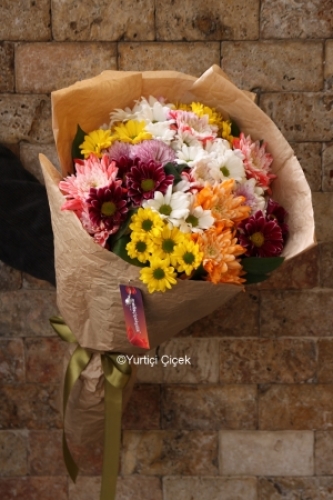 Lüks Karışık Mevsim Çiçekleri